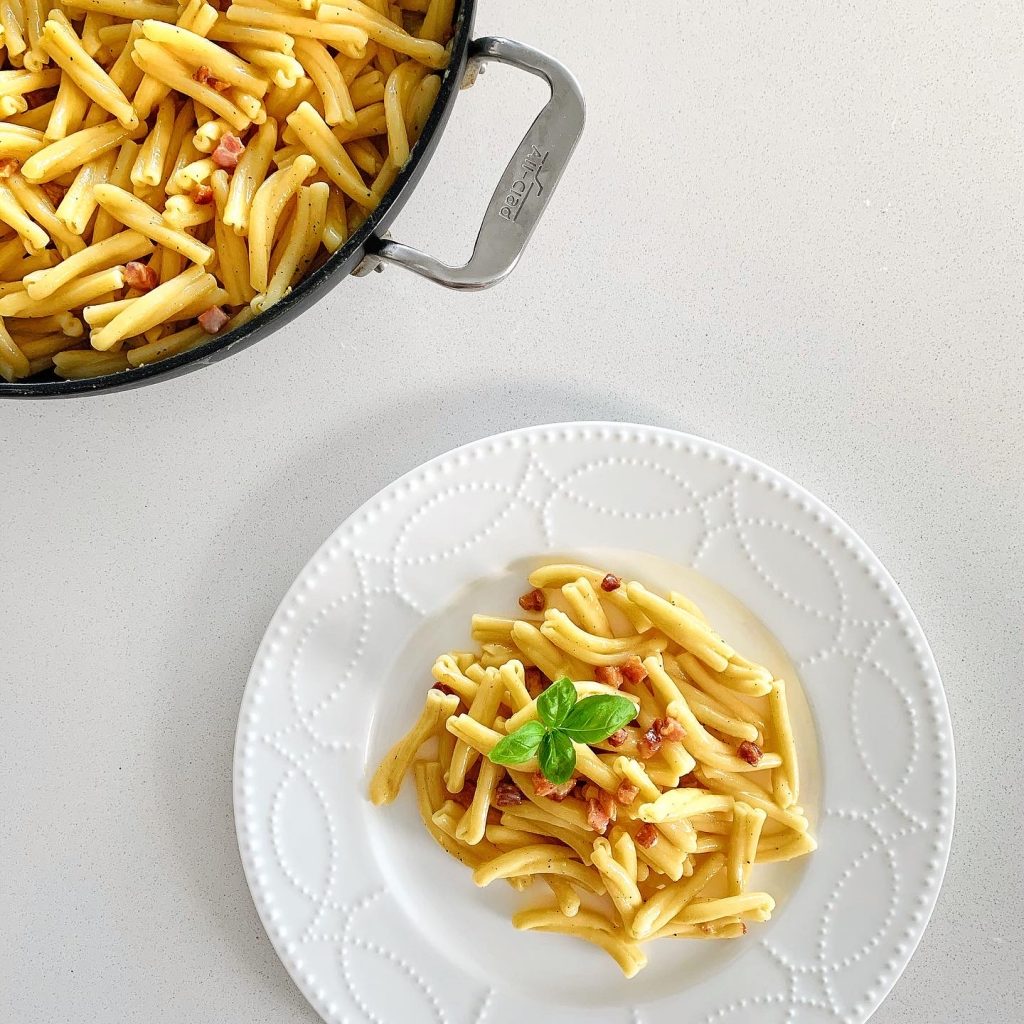 Gemelli Pasta alla Carbonara
