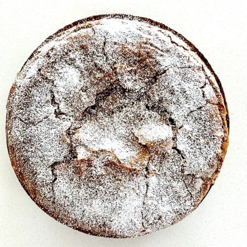 Caprese chocolate almond cake