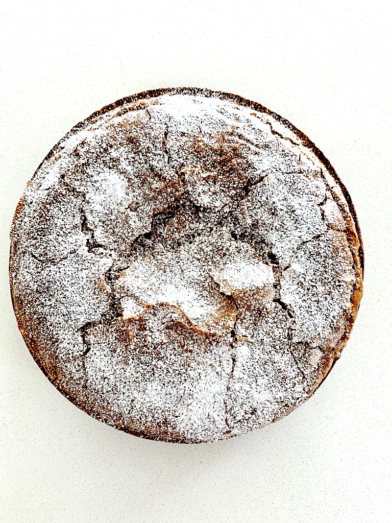 Caprese chocolate almond cake